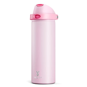 Meoky 24oz insulated bottle with cap lid for on-the-go sipping