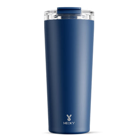 Meoky 24 oz travel mug with leak-proof lid kept hot beverages on the go