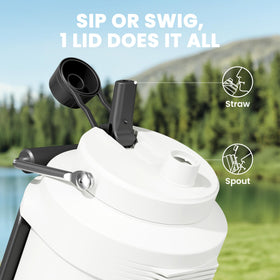 Meoky 2-in-1 lid with straw and spout for versatile sipping
