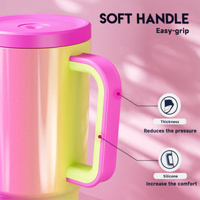Fits most car cupholders for easy on-the-road hydration.