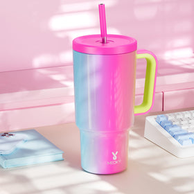 Keeps hot beverages up to 8 hours and cold up to 24.