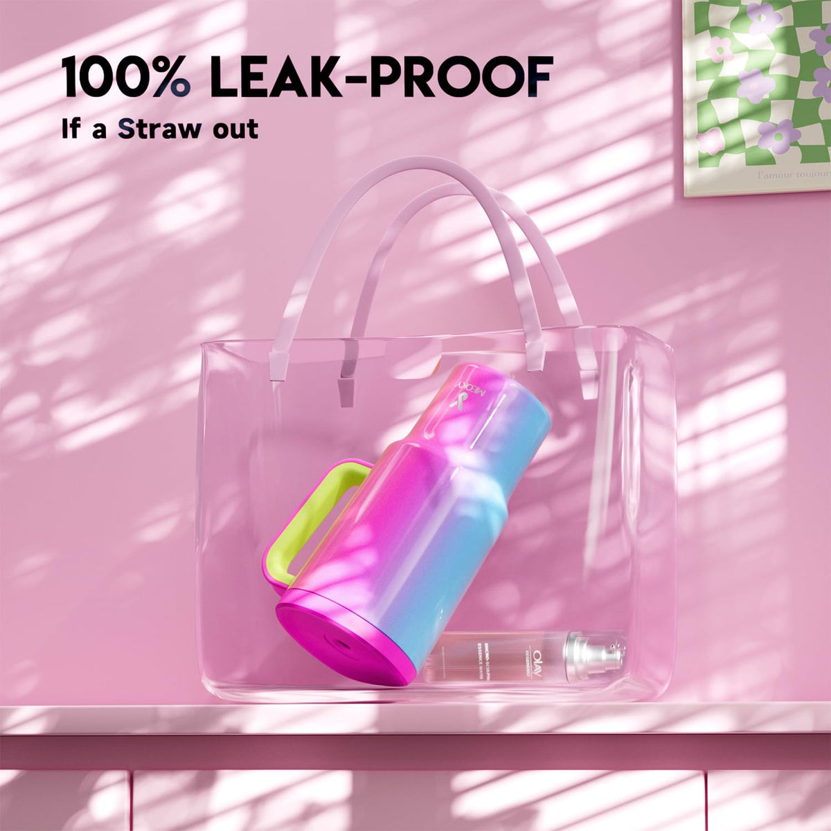 Meoky 30 oz keeps drinks cold up to 24 hours.