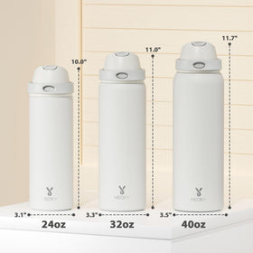 Leak-proof Meoky bottle with tight seal and locking carry loop for on-the-go use