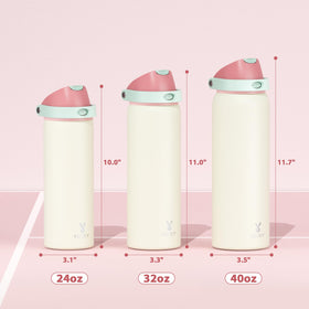 Meoky bottle made of 18-8 stainless steel for durable hydration.