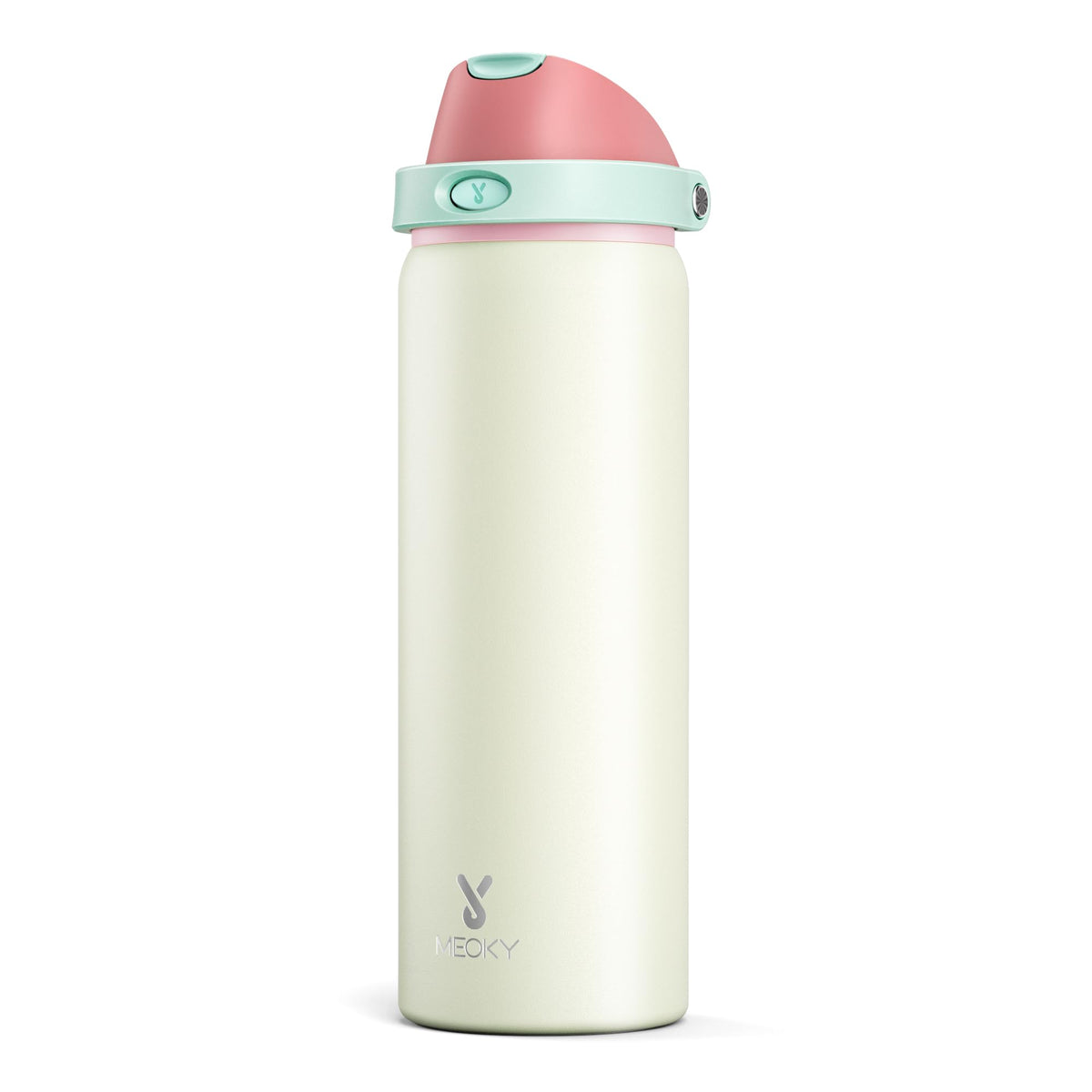 Meoky 32 oz insulated bottle with sip lid for easy hydration on the go.