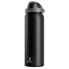 Meoky 40oz insulated bottle with 2-in-1 lid for on-the-go sipping
