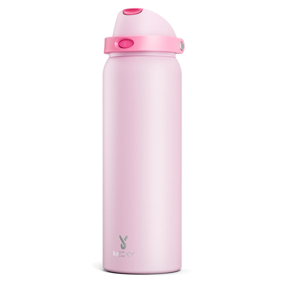 Meoky 40oz insulated bottle with lid-straw for all-day hydration during workouts.