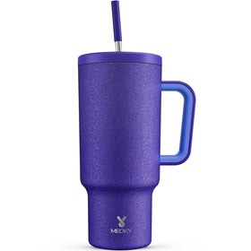 Meoky 40oz tumbler with handle provides a comfortable grip for on-the-go hydration.