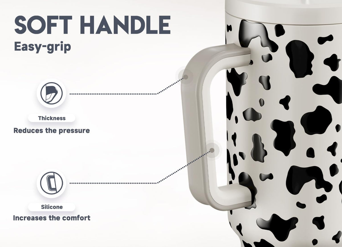 Meoky leak-proof lid keeps beverages secure while traveling.