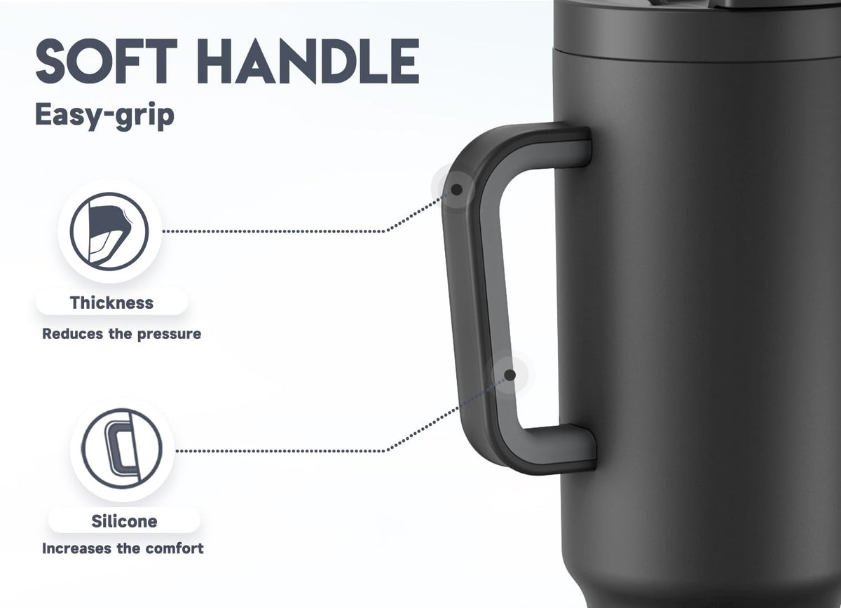 Meoky 40 oz tumbler night-use setting showcases cold retention capability.
