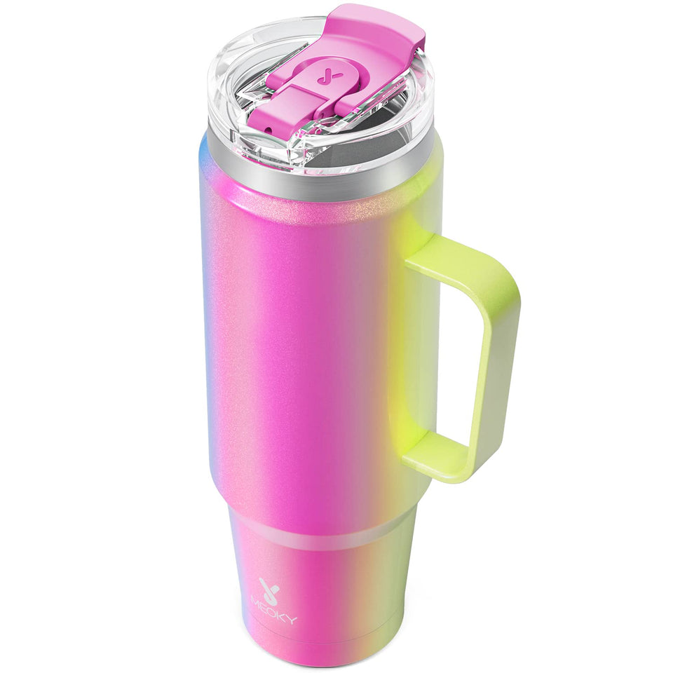 Meoky 40oz tumbler with handle for on-the-go hydration