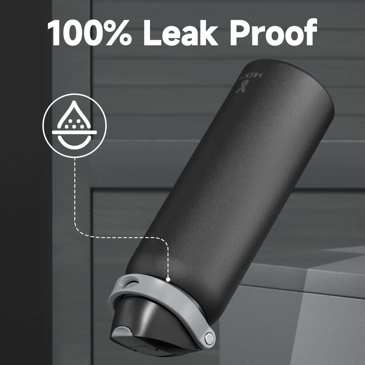 Meoky bottle dishwasher-safe lid and easy cleaning