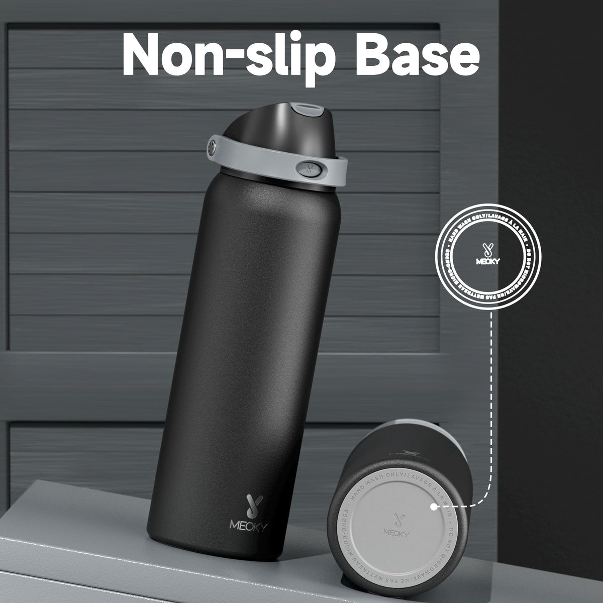 Meoky bottle non-slip carry loop for secure transport