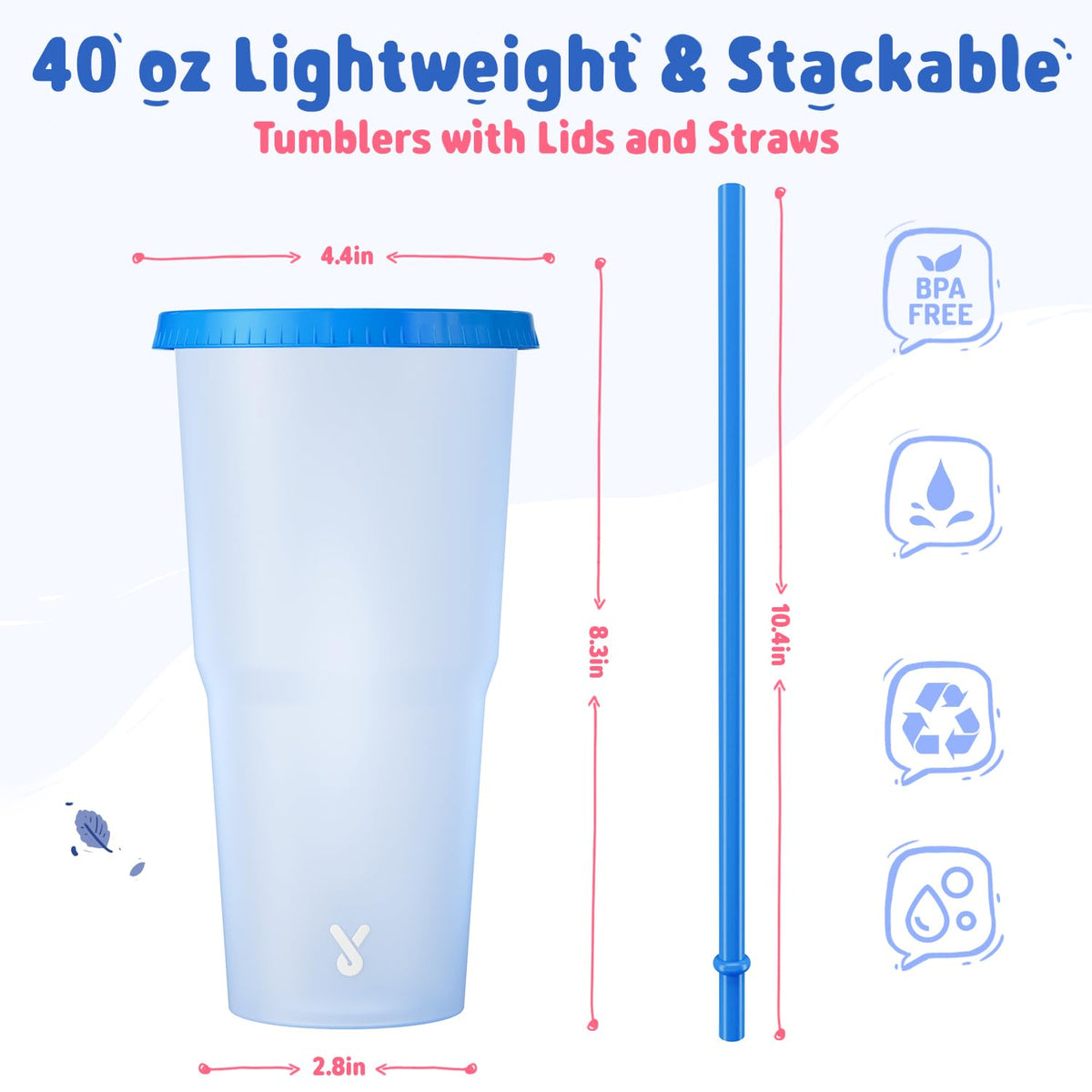 BPA-free Meoky plastic cups are safe for repeated use at gatherings.