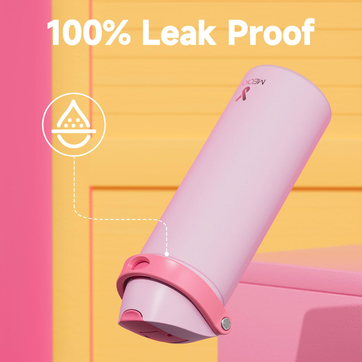 BPA-free Meoky stainless steel bottle for daily use