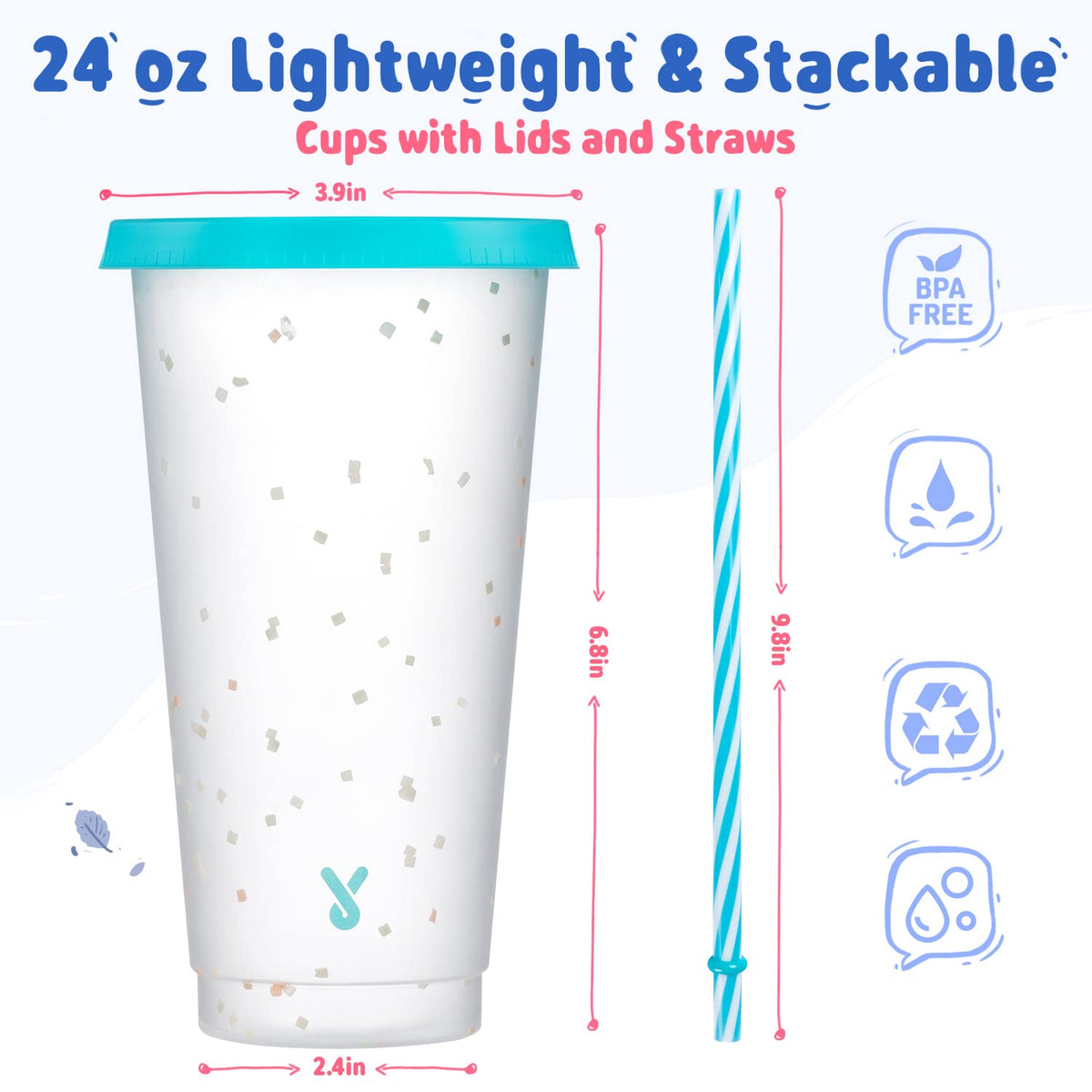 Meoky color-changing tumblers with spill-proof lids keep drinks secure at home or travel.