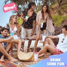 Meoky cups ideal for pool parties and outdoor use