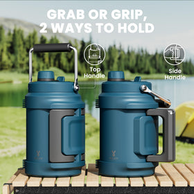 Meoky 2-in-1 lid enables smooth sipping and quick swigs.