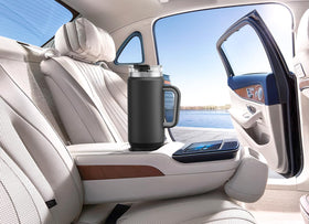 Meoky tapered bottom design fits most car cup holders securely.