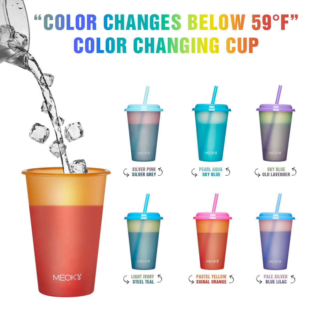 Meoky 12oz reusable cups with BPA-free material promote eco-friendly hydration at parties and picnics.