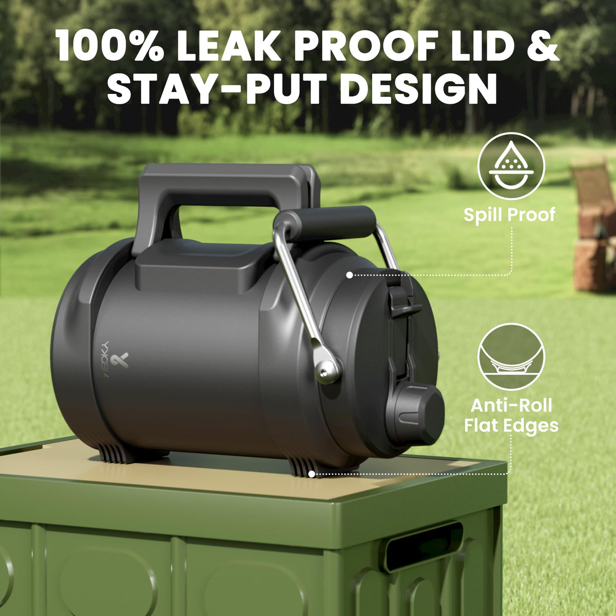 Wide opening for ice and easy cleaning with Meoky bottle