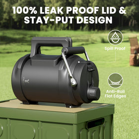 Wide opening for ice and easy cleaning with Meoky bottle