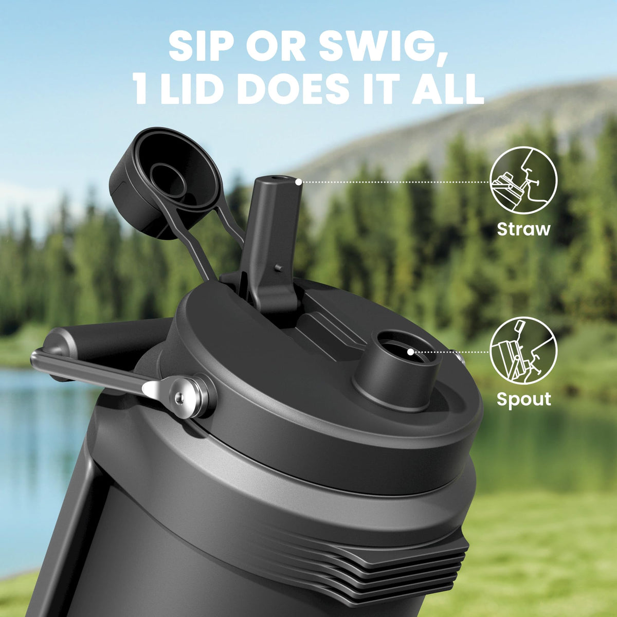 Leak-proof Meoky bottle designed for rugged adventures