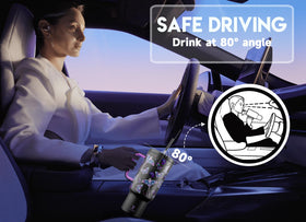 Meoky leak-proof lid and straw prevent spills during travel