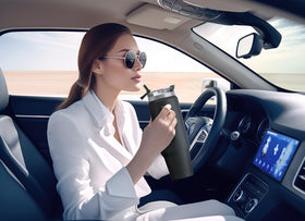 Meoky two-in-one lid with straw offers dual drinking options on the move.