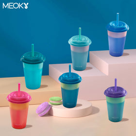 Meoky travel-friendly cups for poolside photos and tropical trips.
