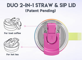Meoky vacuum insulated design preserves cold and hot drinks