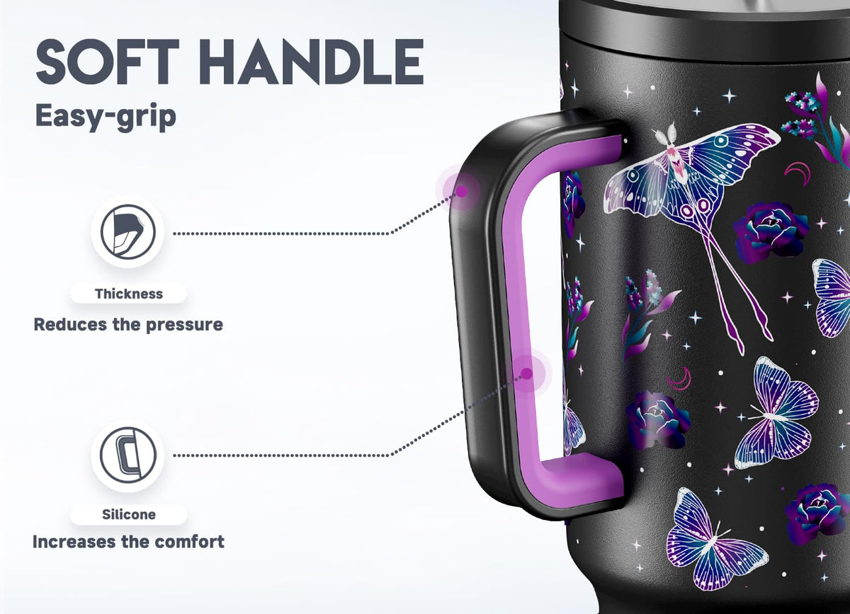 Meoky wide handle offers comfortable grip for long days
