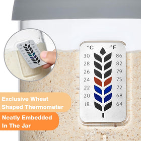 Meolibour silicone lid and base provide airtight cover and non-slip stability.