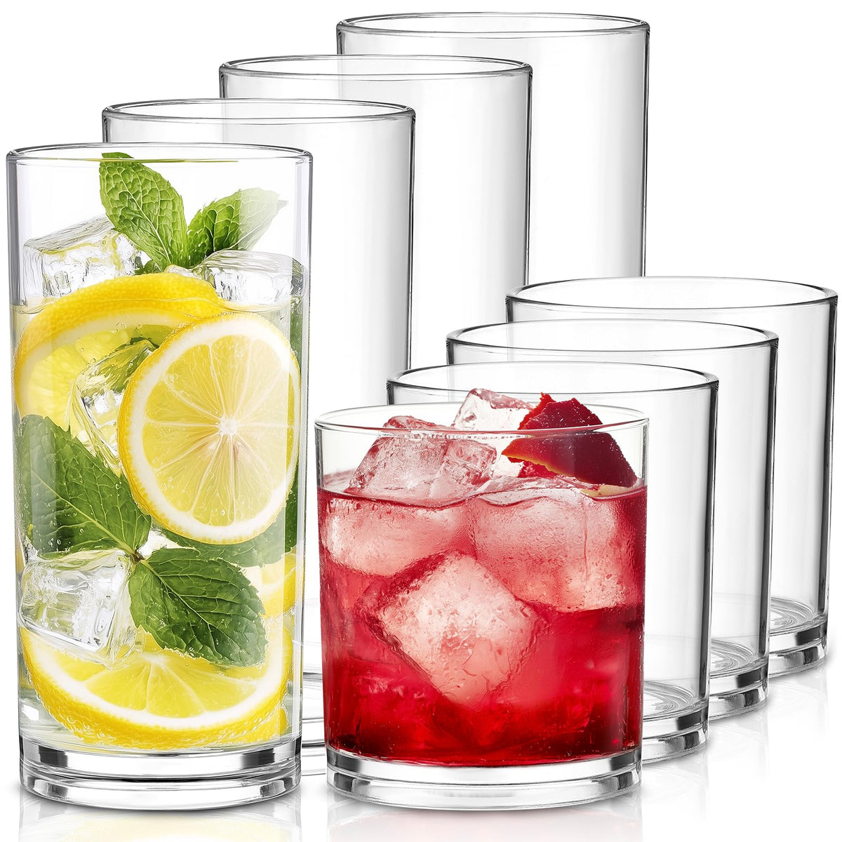 Meolibour unbreakable 20oz tumbler with crystal clarity for daily beverages
