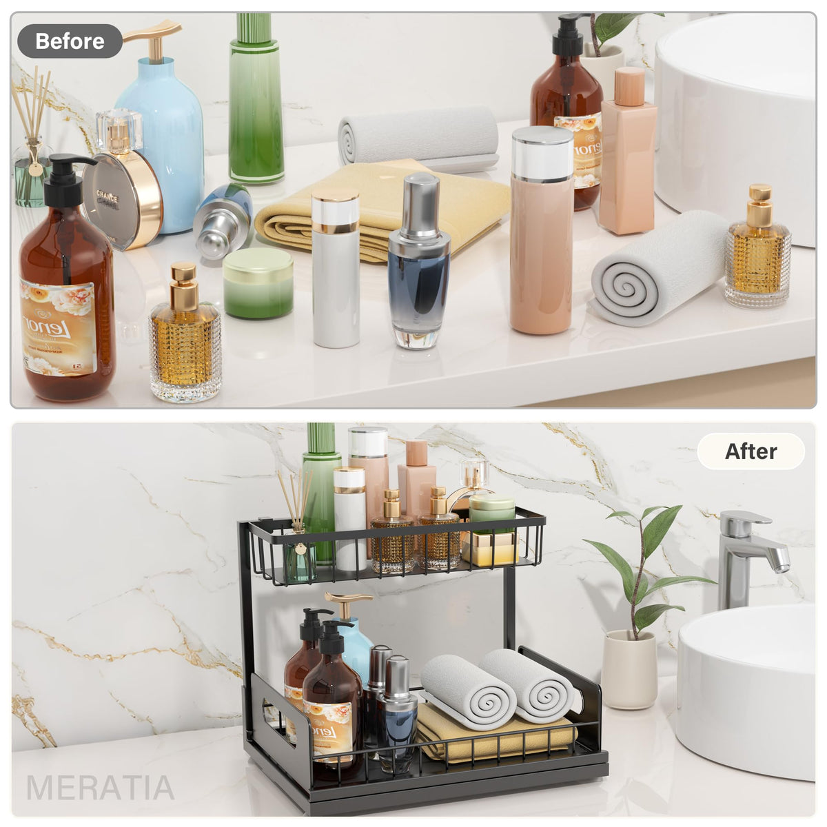 MERATIA tool-free-assembly completes in minutes for quick setup.