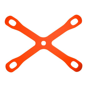 Mercer Culinary Board Buddyz front view shows bright orange non-slip surface for stable boards