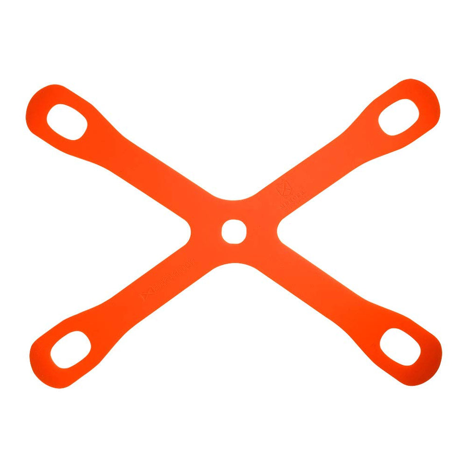 Mercer Culinary Board Buddyz front view shows bright orange non-slip surface for stable boards