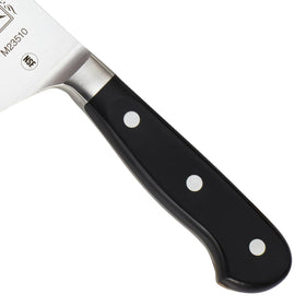 Mercer Renaissance knife edge tapered-ground for stable, efficient sharpening