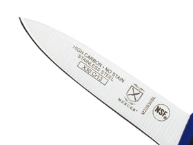 Mercer Culinary Millennia blue knife color-coded for fish and seafood prep