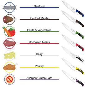 Mercer Culinary Millennia blue paring knife ideal for garnish work