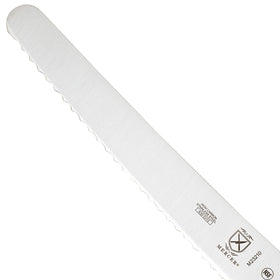 Mercer Culinary Millennia bread knife slices crusts without tearing interiors.