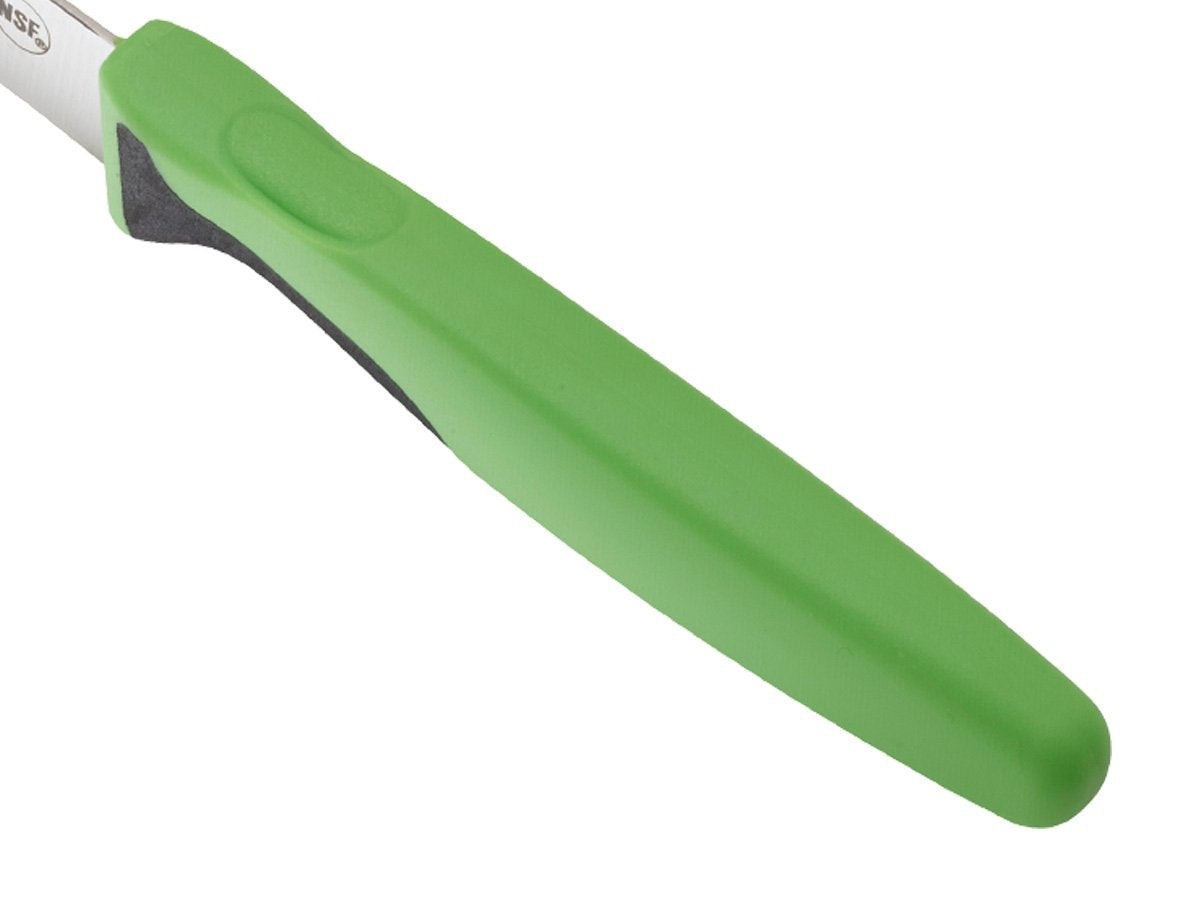 Mercer Culinary Millennia Green paring knife with ergonomic handle ready for precise fruit slicing