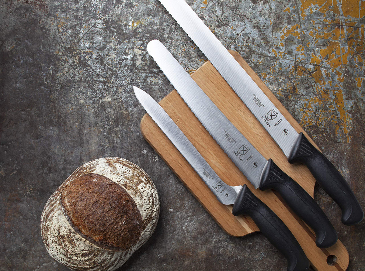 Mercer Culinary Millennia knife profile side highlights professional-grade construction.