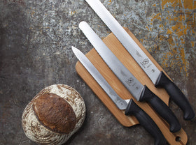 Mercer Culinary Millennia knife profile side highlights professional-grade construction.