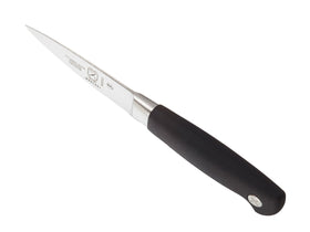 Mercer Genesis paring knife close-up showing ergonomic bolster and secure grip