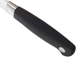 Mercer Genesis 5-In Utility Knife handle with non-slip grip for comfort.