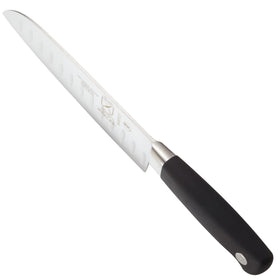 Mercer Genesis 7in Santoku hand-wash recommended to protect German steel.