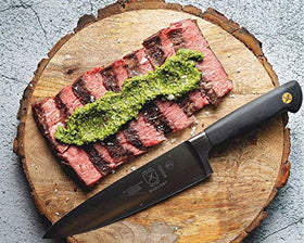 Mercer Genesis 8-Inch Knife handle with non-slip grip for safe chopping