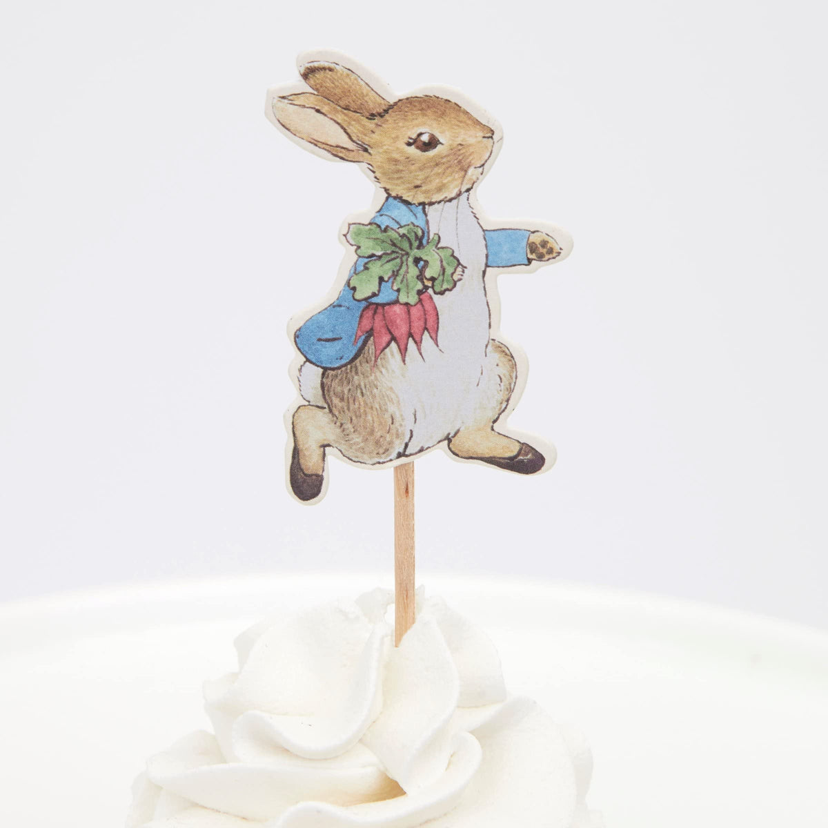 Meri Meri Peter Rabbit picks design 3 brightens fruit skewers with charm.