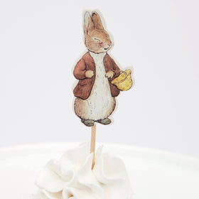 Meri Meri Peter Rabbit picks design 6 provides charming party accents for drinks.